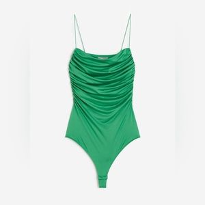 DRAPED THONG BODYSUIT